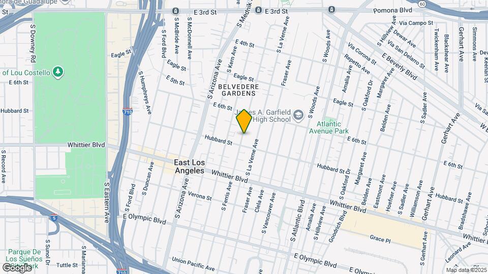 658 S Ferris Ave Mapa y Detalles de la Ubicación