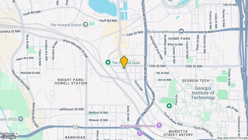 980 Howell Mill Rd NW Map and Location Details