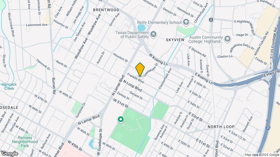 604 Franklin Blvd Map and Location Details