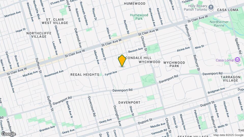 168 Tyrrel Ave Map and Location Details