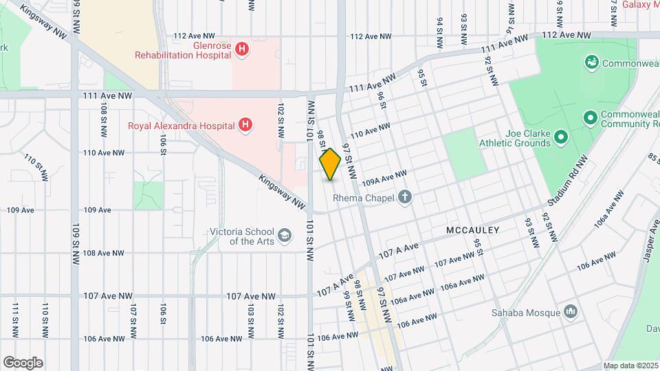10882 98 St NW Map and Location Details