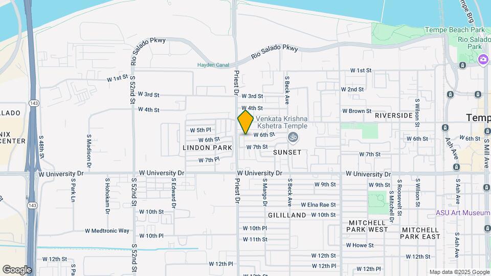 1333 W 6th St Map and Location Details