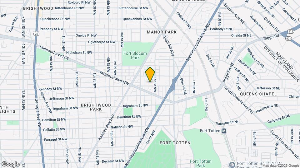 111 Kennedy St NW Map and Location Details