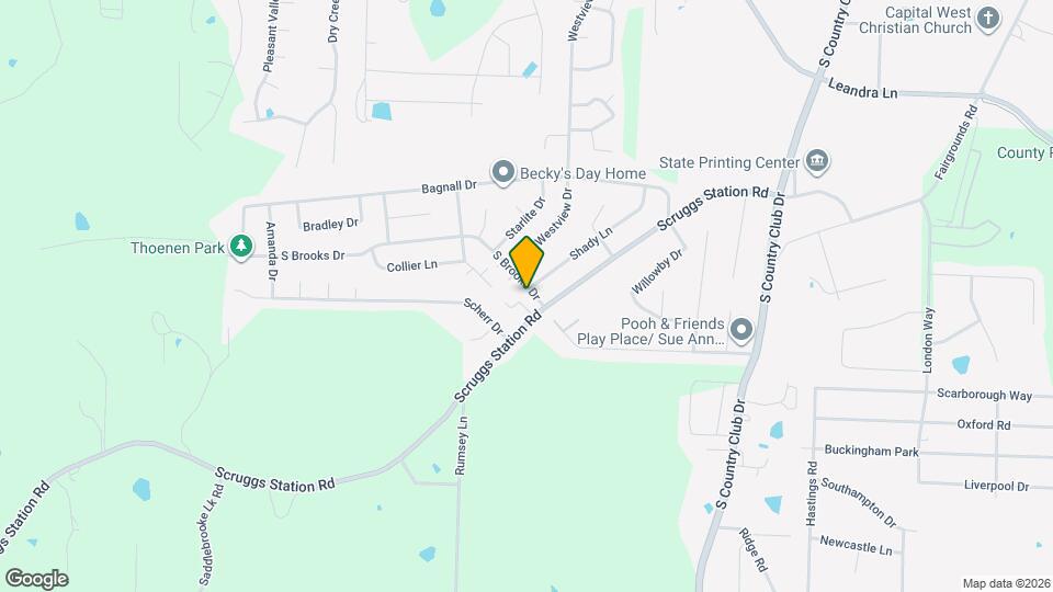 5107 S Brooks Dr, Unit A Map and Location Details
