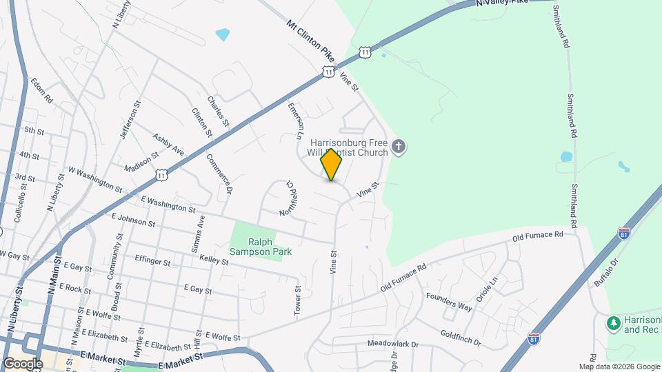 351 Emerson Ln Map and Location Details