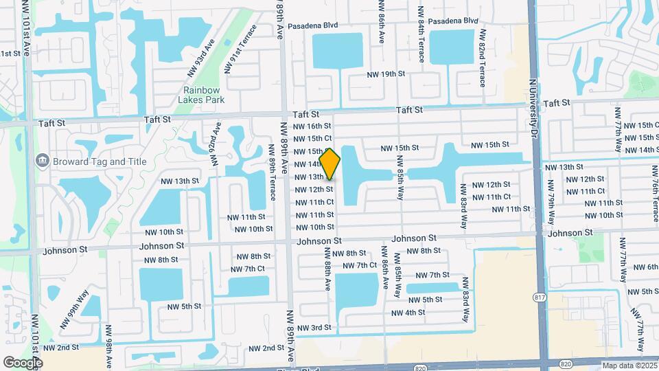 8761 NW 12th St Map and Location Details