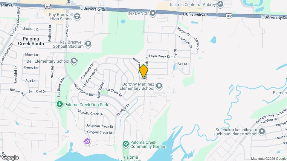 1104 Rivers Creek Ln Map and Location Details