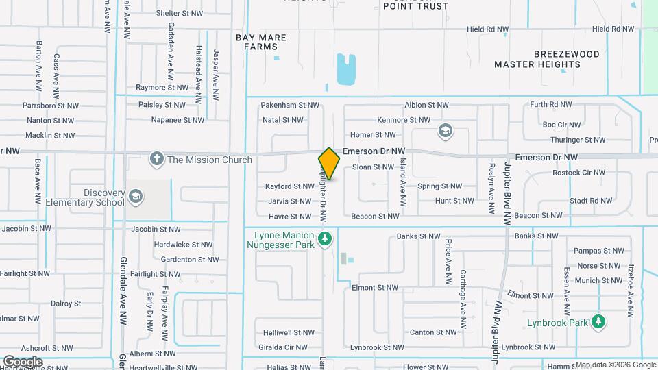 1257 Lamplighter Dr NW Map and Location Details