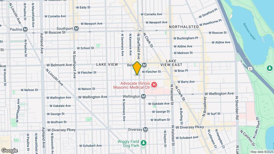 3106 N Sheffield Ave, Unit 3121-3 Map and Location Details