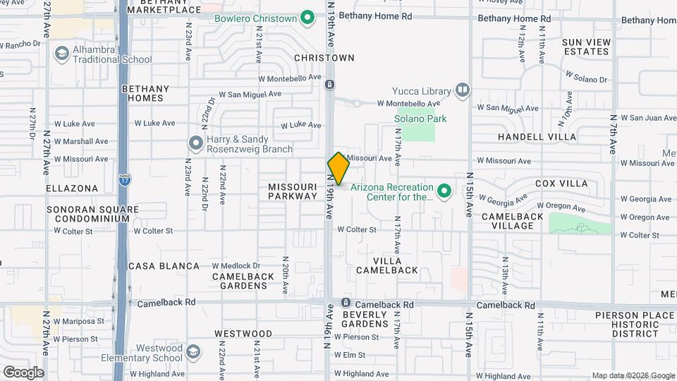 1851 West Vermont Ave Map and Location Details