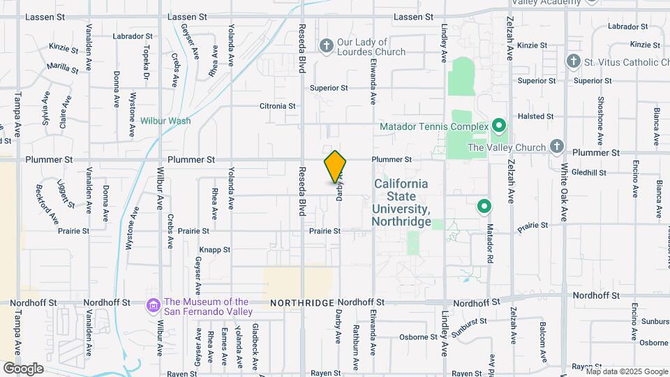 18411 Vincennes Street Map and Location Details