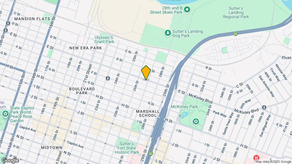2630 E St Mapa y Detalles de la Ubicación