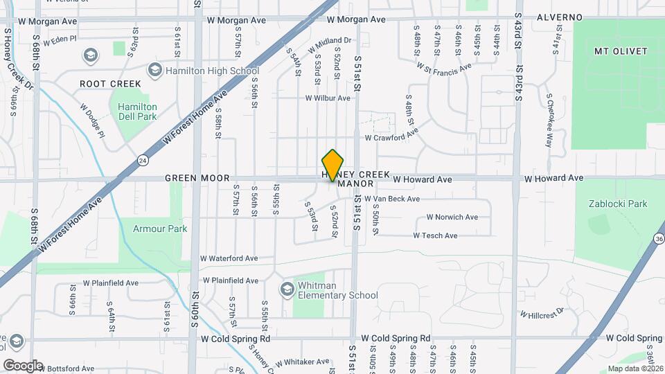 5201 W Howard Ave, Unit 1 Map and Location Details