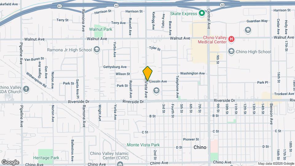 12785 Monte Vista Ave Map and Location Details