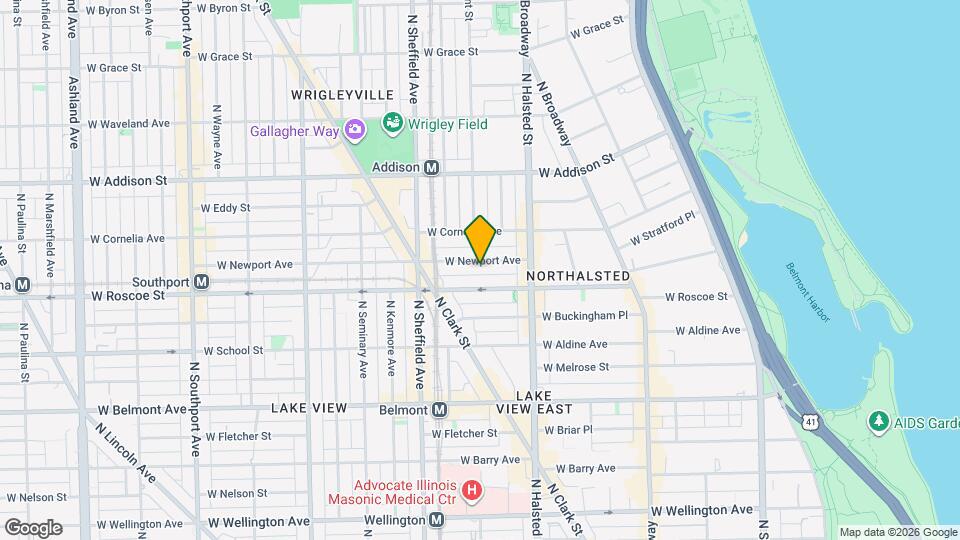 857 W Newport Ave Map and Location Details