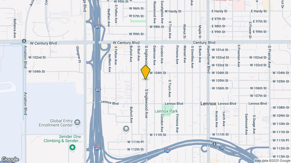10507 S Inglewood Ave Map and Location Details