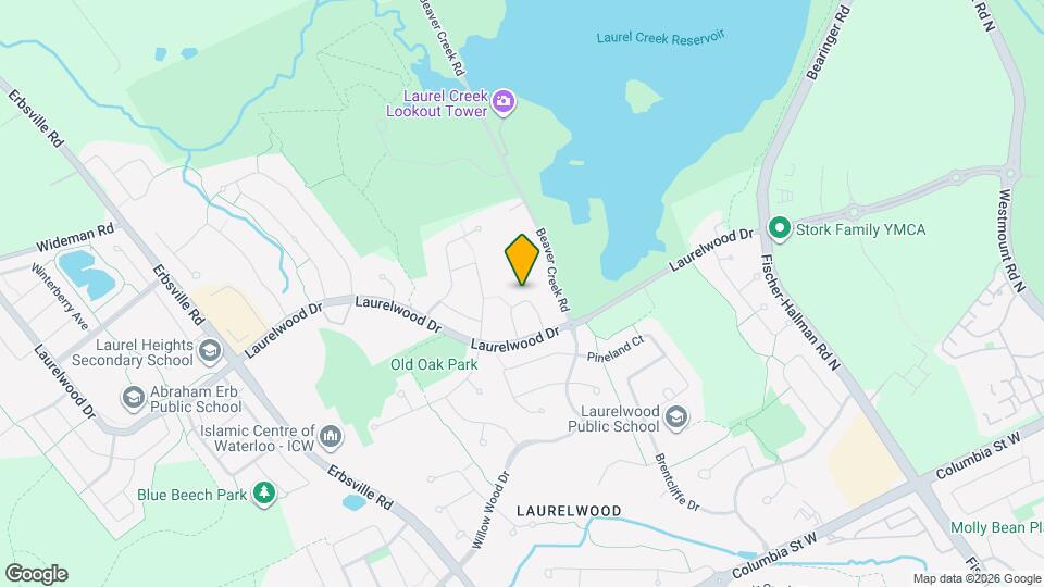 536 Beaver Creek Crescent Map and Location Details