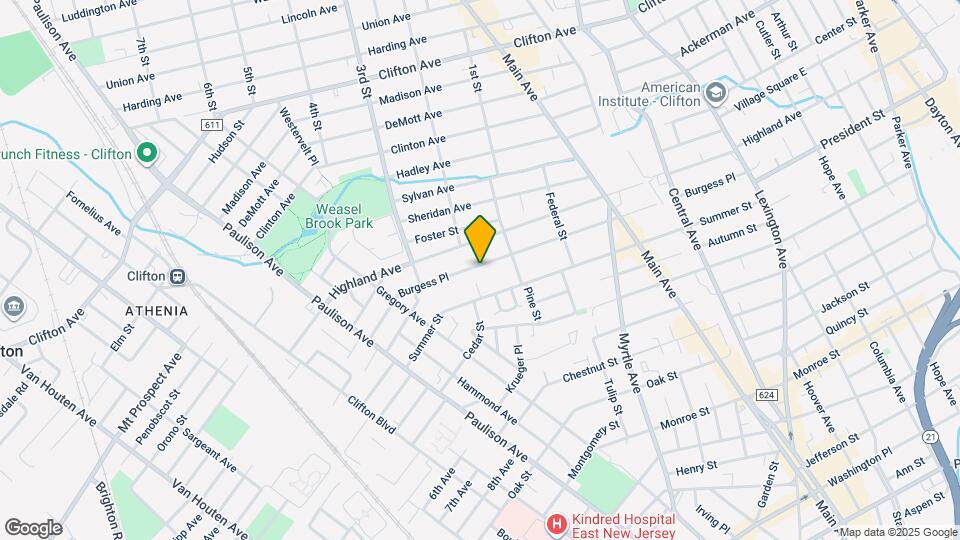 245 Burgess Pl Map and Location Details