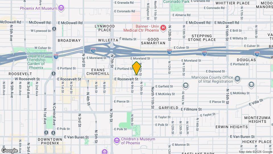 912 E Roosevelt St Map and Location Details