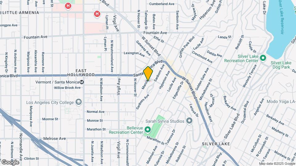 966 Manzanita St Map and Location Details