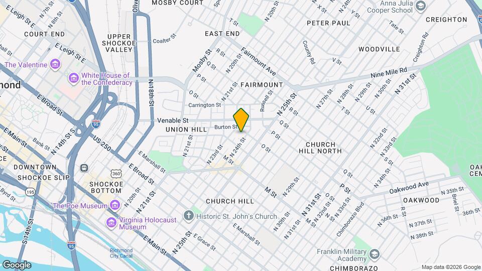818 N 24th St Mapa y Detalles de la Ubicación