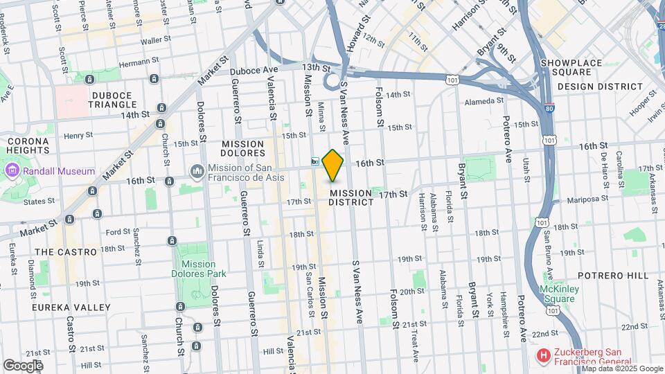 161 Capp St Mapa y Detalles de la Ubicación