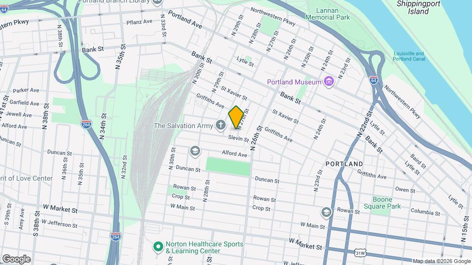 310 N 27th St Map and Location Details