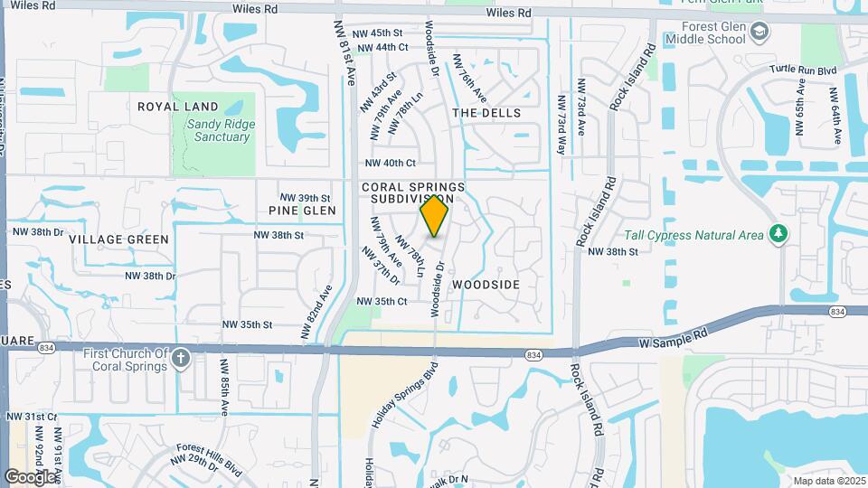 7803 NW 38th St Map and Location Details