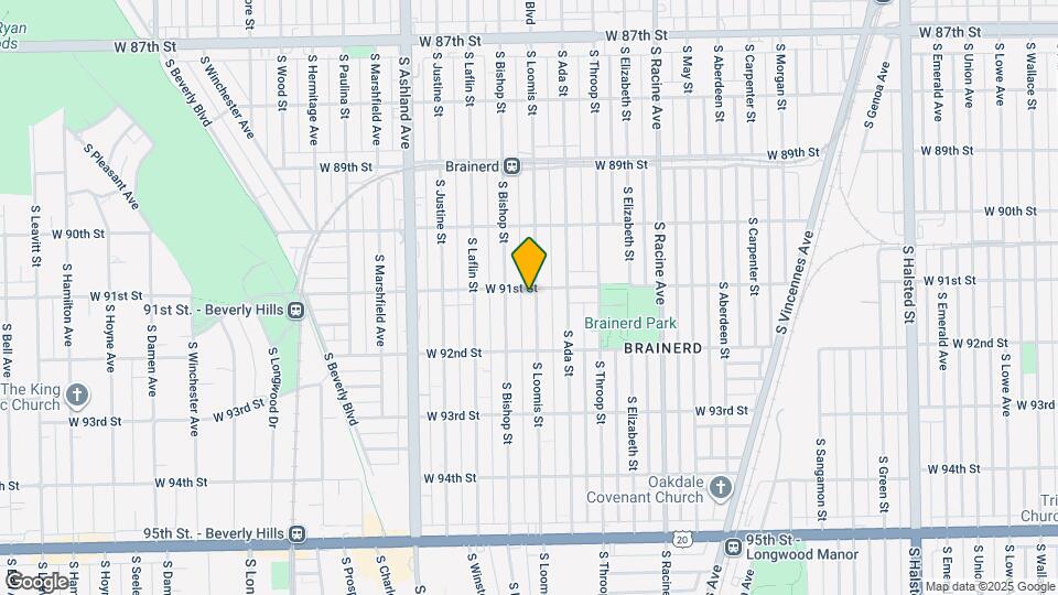 9108 S Loomis St Mapa y Detalles de la Ubicación