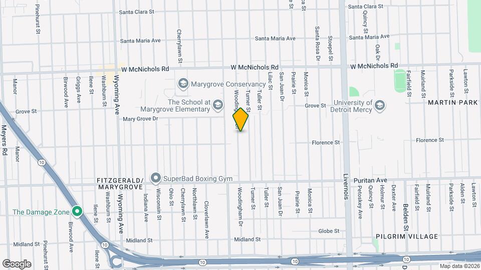 16534 Woodingham Dr Mapa y Detalles de la Ubicación