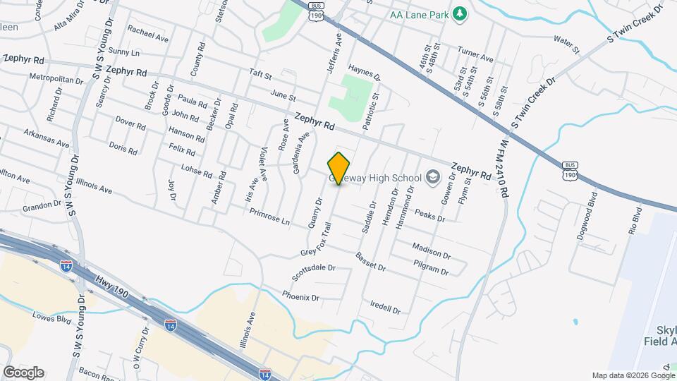 1503 Grey Fox Trail Map and Location Details