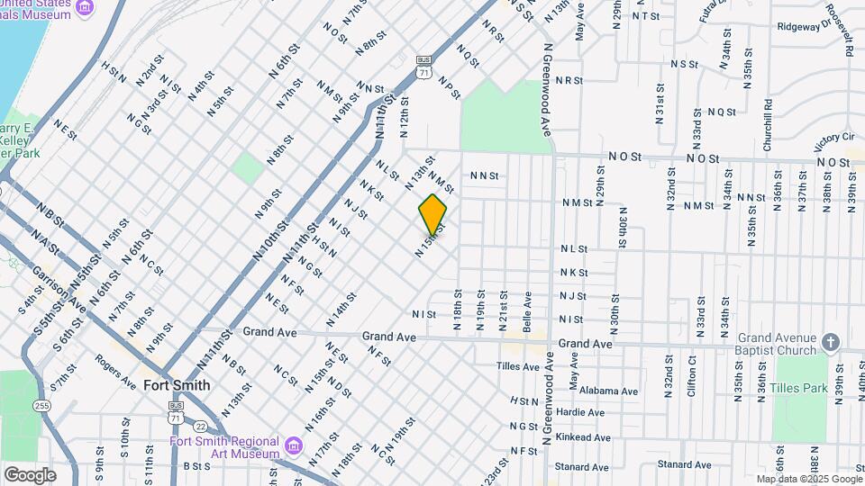 1022 N 15th St Map and Location Details