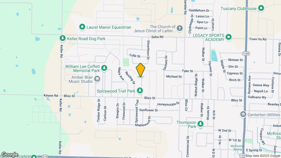 2150 Bluestem Dr Map and Location Details