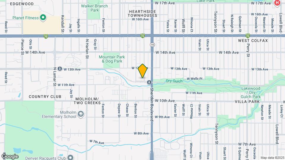 5305 W 12th Ave Map and Location Details