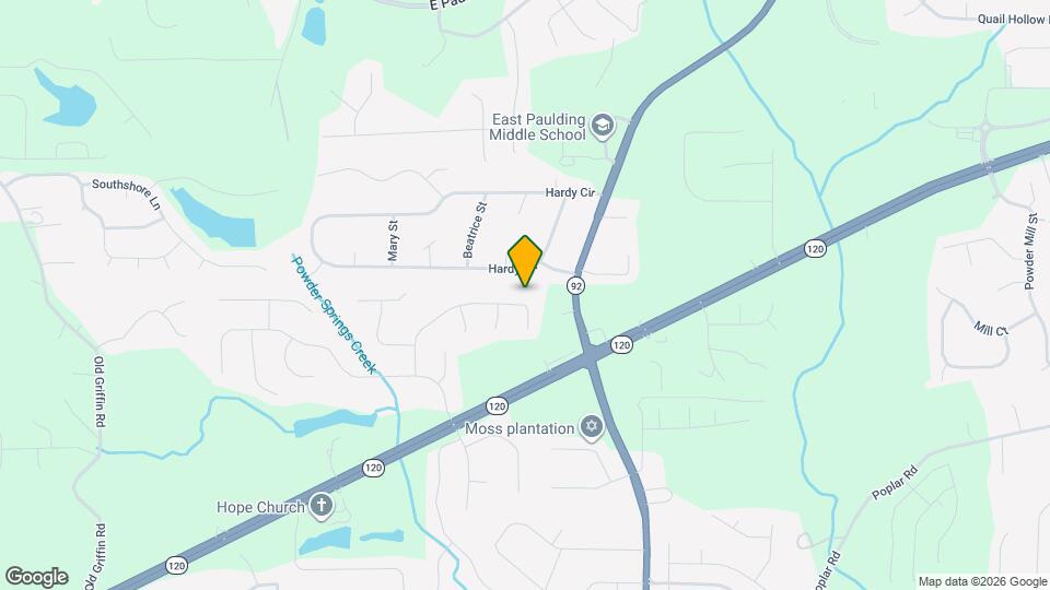 361 Hunters Creek Map and Location Details