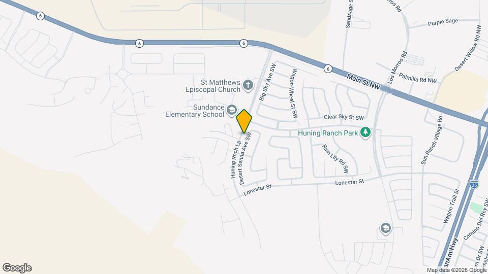 721 Desert Senna Ave SW Map and Location Details