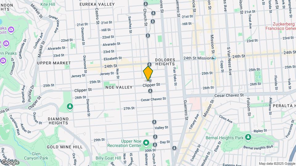 108 Clipper St Mapa y Detalles de la Ubicación