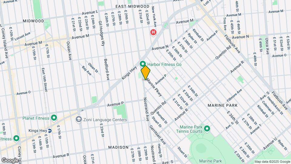 2881 Nostrand Ave Map and Location Details