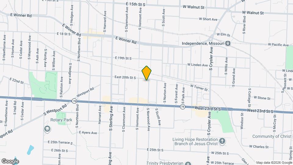 2104 S Norwood Ave Mapa y Detalles de la Ubicación