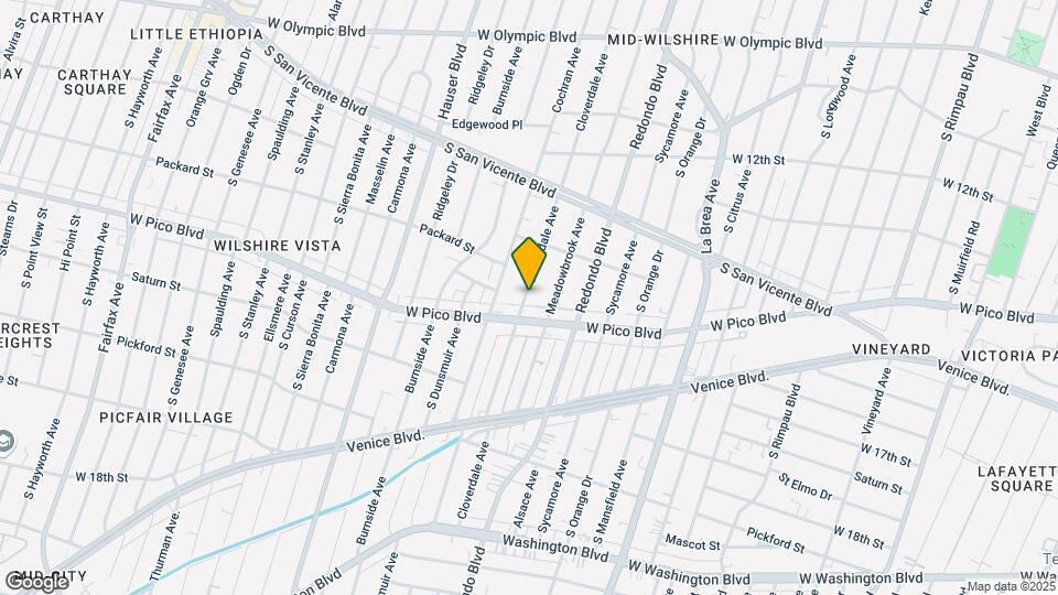 1364 S Cloverdale Ave Map and Location Details