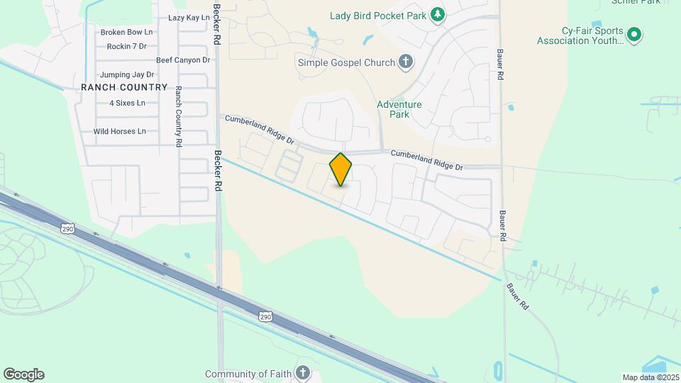 17011 Garden Moor Trl Map and Location Details