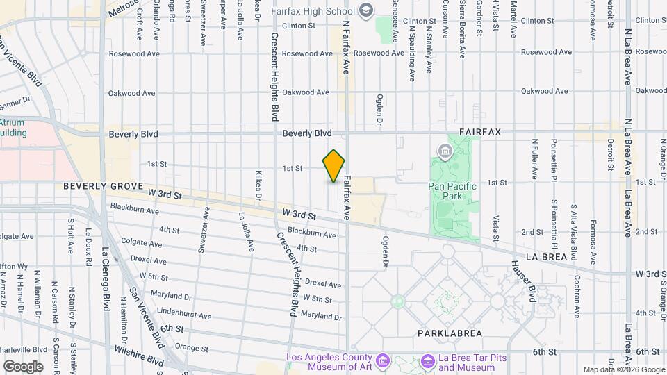 128 S Hayworth Ave, Unit Hayworth Avenue Unit #6 Map and Location Details