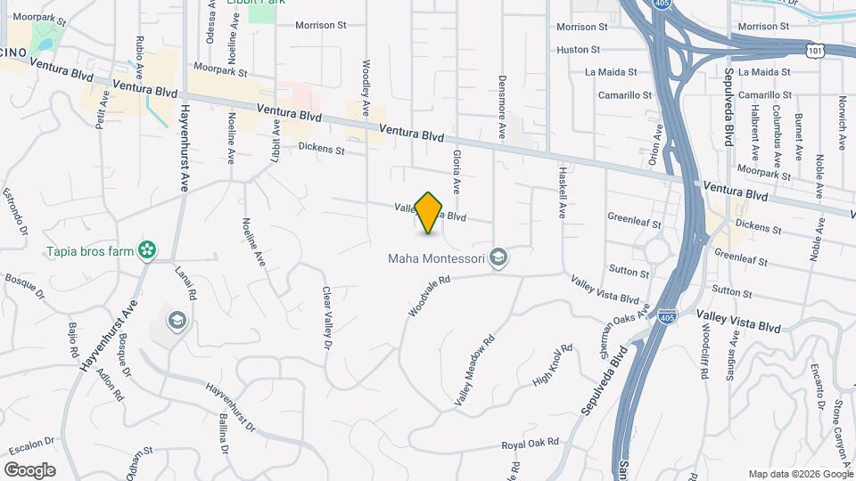 15938 Valley Vista Blvd Map and Location Details