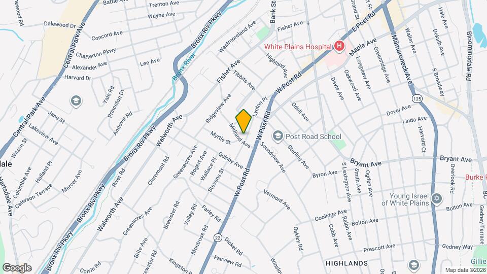 25 Midland Ave Map and Location Details