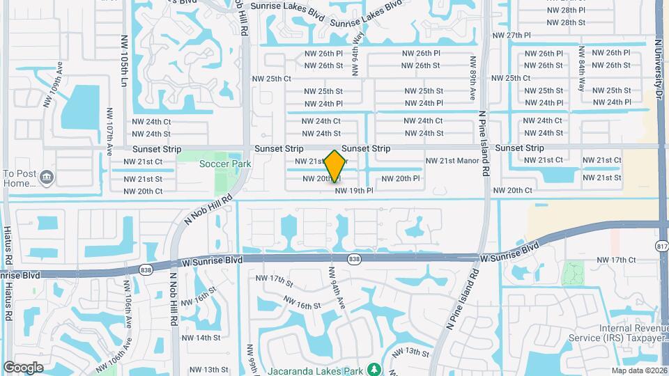 9551 NW 19th Pl Map and Location Details