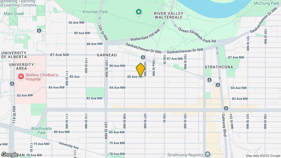 10713 85 Ave NW Map and Location Details