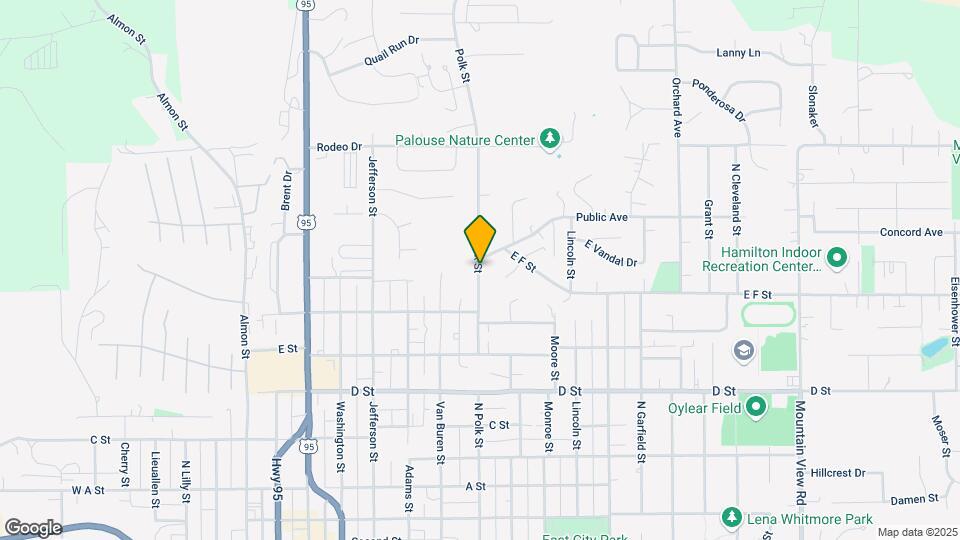 704 N Polk St Map and Location Details