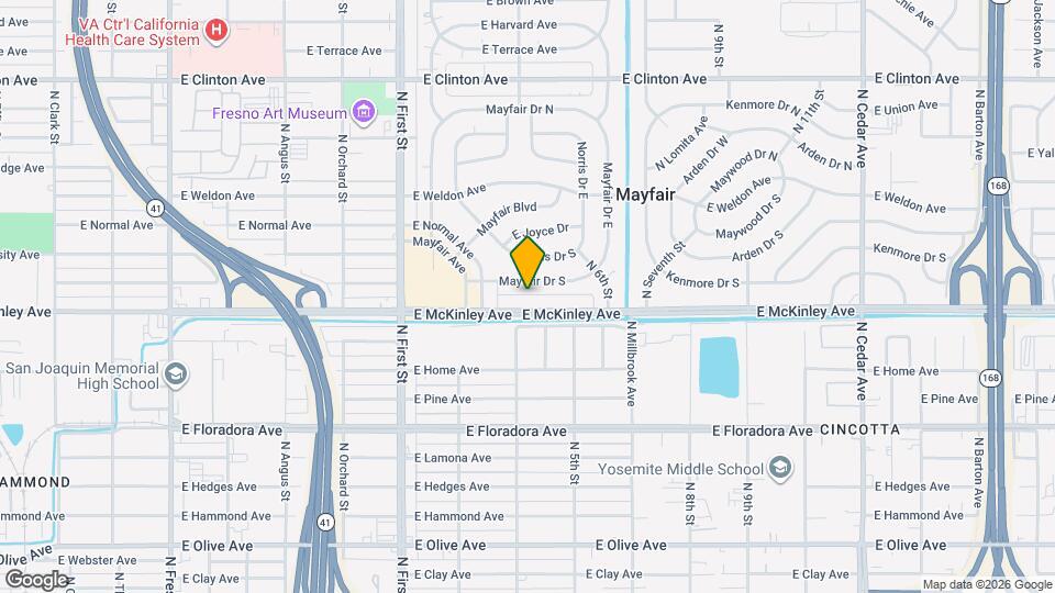 3421 E McKinley Ave Mapa y Detalles de la Ubicación