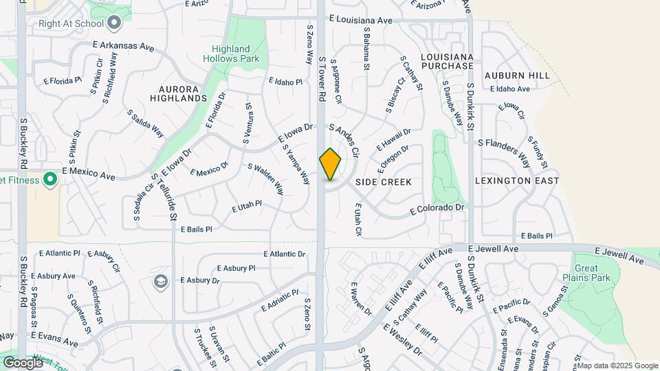 1753 S Andes Cir Map and Location Details