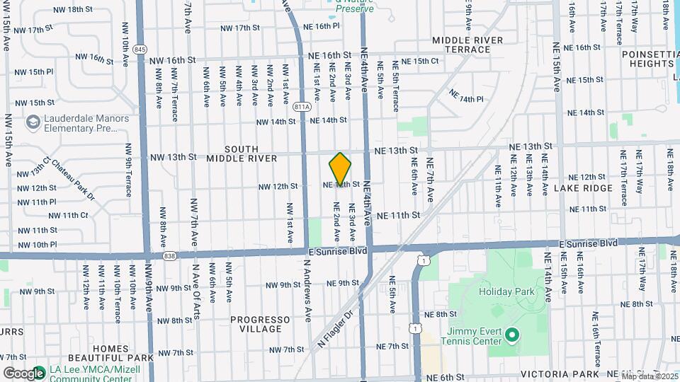 1138 NE 2nd Ave Map and Location Details
